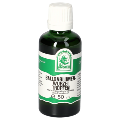 Sie sehen eine Packung BALLONBLUMENWURZEL TROPFEN 50 ML, Produktbild: 01 BALLONBLUMENWURZEL TROPFEN 50 ML, A-Nr.: 4878343 - 01