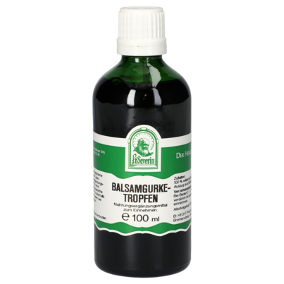 Sie sehen eine Packung BALSAMGURKE TROPFEN 100 ML, Produktbild: 01 BALSAMGURKE TROPFEN 100 ML, A-Nr.: 4878395 - 01