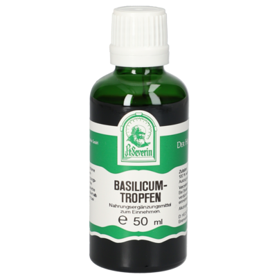Sie sehen eine Packung BASILICUM TROPFEN 50 ML, Produktbild: 01 BASILICUM TROPFEN 50 ML, A-Nr.: 5613894 - 01