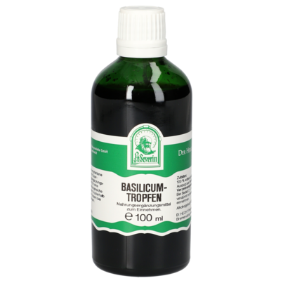 Sie sehen eine Packung BASILICUM TROPFEN 100 ML, Produktbild: 01 BASILICUM TROPFEN 100 ML, A-Nr.: 5613902 - 01