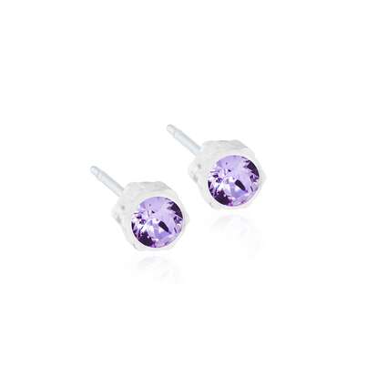 Sie sehen eine Packung Blomdahl Ohrstecker Bezel Violett, Produktbild: 01 Blomdahl Ohrstecker Bezel Violett, A-Nr.: 6020133 - 01