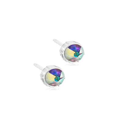 Sie sehen eine Packung Blomdahl Ohrstecker Bezel Rainbow, Produktbild: 01 Blomdahl Ohrstecker Bezel Rainbow, A-Nr.: 6020110 - 01