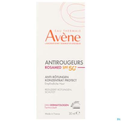 Sie sehen eine Packung Avene Antirougers Rosamed Spf50+ Anti- Roetung Konz Protect 30ml, Produktbild: 01 Avene Antirougers Rosamed Spf50+ Anti- Roetung Konz Protect 30ml, A-Nr.: 5920461 - 01