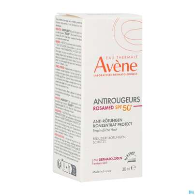 Sie sehen eine Packung Avene Antirougers Rosamed Spf50+ Anti- Roetung Konz Protect 30ml, Produktbild: 03 Avene Antirougers Rosamed Spf50+ Anti- Roetung Konz Protect 30ml, A-Nr.: 5920461 - 03