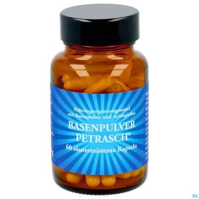 Sie sehen eine Packung Basen Pulver Kapseln/petrasch Duenndarmloeslich 60st, Produktbild: 09 Basen Pulver Kapseln/petrasch Duenndarmloeslich 60st, A-Nr.: 2486981 - 09