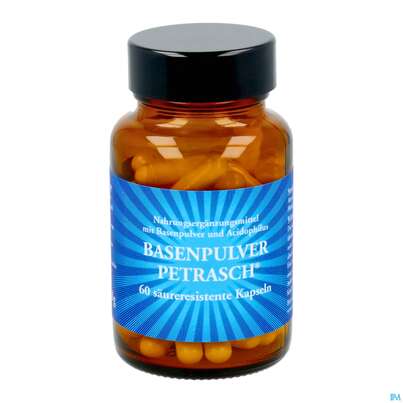 Sie sehen eine Packung Basen Pulver Kapseln/petrasch Duenndarmloeslich 60st, Produktbild: 10 Basen Pulver Kapseln/petrasch Duenndarmloeslich 60st, A-Nr.: 2486981 - 10