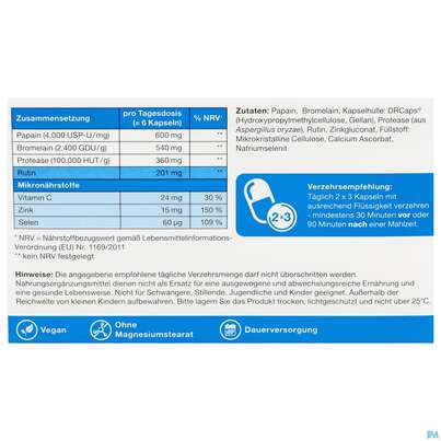 Enzym Bromelain/kapseln Complex Hochdosiert Gelencium 200st, A-Nr.: 5885983 - 04