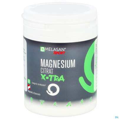 Sie sehen eine Packung Melasan/sport Sportgetraenk X-tra Magnesium 110g, Produktbild: 02 Melasan/sport Sportgetraenk X-tra Magnesium 110g, A-Nr.: 5256514 - 02