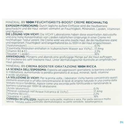 Vichy Mineral 89 Creme Mit Duftstoffe Reichhaltig 50ml, A-Nr.: 5670828 - 10