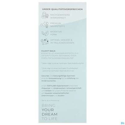 Sie sehen eine Packung Vilavit Sachet/male Bei Kinderwunsch Foerd- Erung Eizellqualitaet 1pk 30 ST, Produktbild: 05 Vilavit Sachet/male Bei Kinderwunsch Foerd- Erung Eizellqualitaet 1pk 30 ST, A-Nr.: 5916525 - 05