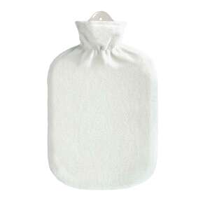 Wärmflasche Fleecebezug weiß 2,0L, A-Nr.: 5398409 - 01