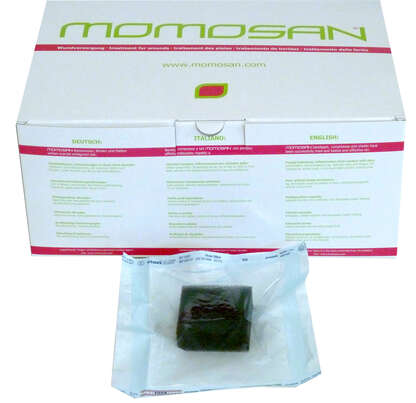 MOMOSAN-schwarz steril Woundcleaner 5x5x2cm, 30 Stück, A-Nr.: 4378706 - 02
