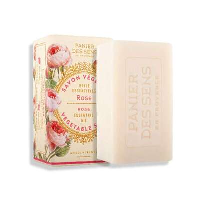 Sie sehen eine Packung Pflanzliche Seife Rose, Produktbild: 01 Pflanzliche Seife Rose, A-Nr.: 5917513 - 01