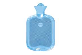 Wärmeflasche beidseitig mit Lamelle hellblau, A-Nr.: 5398065 - 01