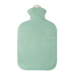 Wärmflasche Strick Öko-Tex Mintgrün 2,0L, A-Nr.: 5912148 - 01