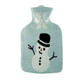 Kinder Wärmflasche Strick Öko-Tex Schneemann, A-Nr.: 5912177 - 01