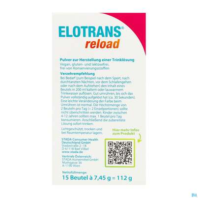 Elotrans Reload Pulver Apfel-geschmack Beute 15st, A-Nr.: 5972943 - 06