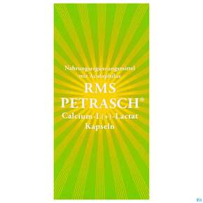Rms-petrasch Kapseln +acidophilus Calcium L (+) Lactat Petrasch 60st, A-Nr.: 2332479 - 01
