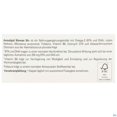 Armolipid Woman 50+ Softgel Kapseln 30st, A-Nr.: 5975456 - 07