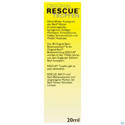 Sie sehen eine Packung Bachblueten -apopharm 39 Rescue Tropfen 20ml, Produktbild: 05 Bachblueten -apopharm 39 Rescue Tropfen 20ml, A-Nr.: 4089149 - 05