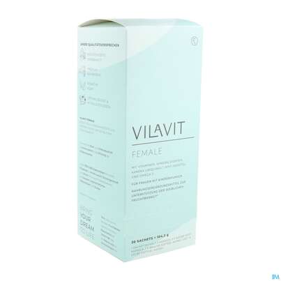 Sie sehen eine Packung Vilavit Sachet Female Bei Kinderwunsch Foerd- Erung Eizellqualitaet 1pk, Produktbild: 02 Vilavit Sachet Female Bei Kinderwunsch Foerd- Erung Eizellqualitaet 1pk, A-Nr.: 5916519 - 02