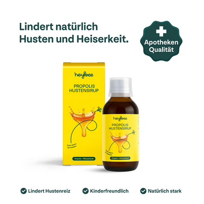 Sie sehen eine Packung Propolis Hustensirup, Produktbild: 02 Propolis Hustensirup, A-Nr.: 6022706 - 02