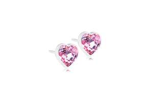 Blomdahl Ohrstecker Herz rosa, A-Nr.: 6020274 - 01