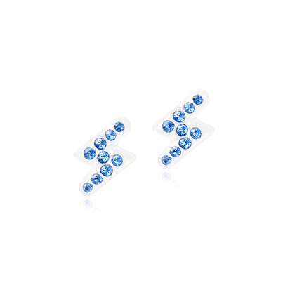 Blomdahl Ohrstecker Flash Sapphire 8mm, A-Nr.: 6036619 - 01