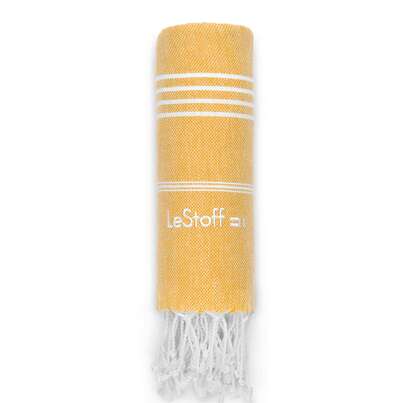 Sie sehen eine Packung LeStoff Hamamtuch Yellow, Produktbild: 01 LeStoff Hamamtuch Yellow, A-Nr.: 5839687 - 01