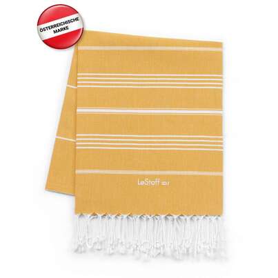 Sie sehen eine Packung LeStoff Hamamtuch Yellow, Produktbild: 02 LeStoff Hamamtuch Yellow, A-Nr.: 5839687 - 02