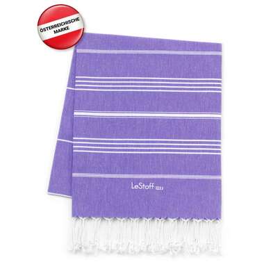 Sie sehen eine Packung LeStoff Hamamtuch Ultra Violet, Produktbild: 02 LeStoff Hamamtuch Ultra Violet, A-Nr.: 5839925 - 02