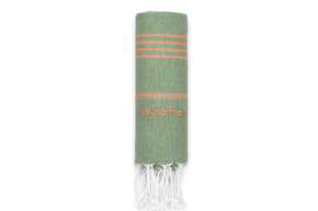 LeStoff Hamamtuch Olive-Orange, A-Nr.: 5839782 - 01