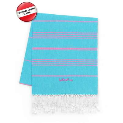 Sie sehen eine Packung LeStoff Hamamtuch Aqua Pink, Produktbild: 02 LeStoff Hamamtuch Aqua Pink, A-Nr.: 5839865 - 02