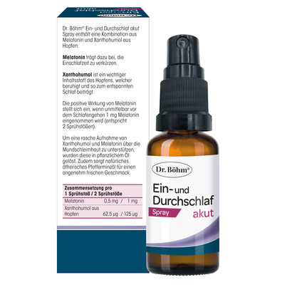 Dr. Böhm Ein- und Durchschlaf akut Spray, A-Nr.: 5630131 - 06