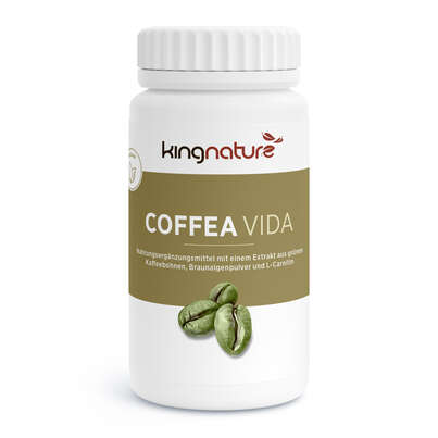Sie sehen eine Packung KINGNATURE Coffea Vida Kaps Ds 60 Stk, Produktbild: 01 KINGNATURE Coffea Vida Kaps Ds 60 Stk, A-Nr.: 4596403 - 01