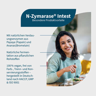 Sie sehen eine Packung NatuGena N-Zymarase Intest Kapseln, Produktbild: 02 NatuGena N-Zymarase Intest Kapseln, A-Nr.: 5699424 - 02