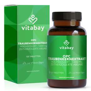 Vitabay OPC Traubenkernextrakt Hochdosiert - 1000 MG, A-Nr.: 6049266 - 01