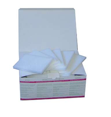 Sie sehen eine Packung MOMOSAN-weiss Pads VETERINÄR 15x10x1cm, 286 Stück, Produktbild: 02 MOMOSAN-weiss Pads VETERINÄR 15x10x1cm, 286 Stück, A-Nr.: 5956068 - 02