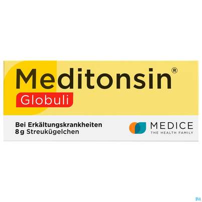 Sie sehen eine Packung Meditonsin Globuli 8g, Produktbild: 02 Meditonsin Globuli 8g, A-Nr.: 4482585 - 02