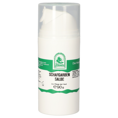 Sie sehen eine Packung SCHAFGARBENBLÜTEN SALBE 90 G, Produktbild: 01 SCHAFGARBENBLÜTEN SALBE 90 G, A-Nr.: 5471543 - 01