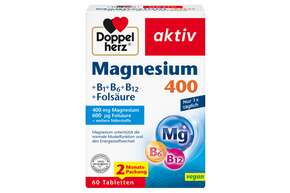 Doppelherz Magnesium 400 + B1 + B6 + B12 + Folsäure, A-Nr.: 3821200 - 01