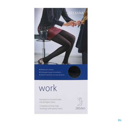 Stuetzstruempfe Belsana/work Ad Knie Gr M Teint 2st, A-Nr.: 5225494 - 01