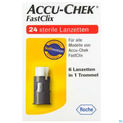 Diagnostika U.zubehoer Accu-chek Fastclix Lanzetten 4x6 C2 53 24st, A-Nr.: 5161564 - 02