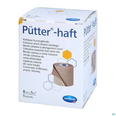 Elastische Binden Puetter-haft Latexfrei Kohaes.kompressionbinde 5mx 8cm 1st, A-Nr.: 4174547 - 03