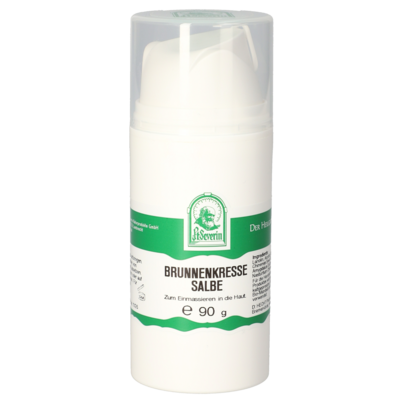 Sie sehen eine Packung BRUNNENKRESSE SALBE 90 G, Produktbild: 01 BRUNNENKRESSE SALBE 90 G, A-Nr.: 5613687 - 01