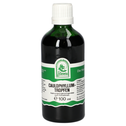 Sie sehen eine Packung CAULOPHYLLUM TROPFEN 100 ML, Produktbild: 01 CAULOPHYLLUM TROPFEN 100 ML, A-Nr.: 4566307 - 01