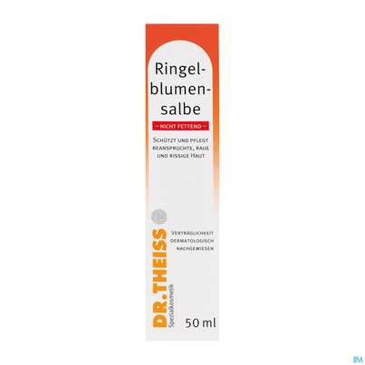Sie sehen eine Packung Ringelblumen Salbe Dr.theiss Nicht Fettend 50ml, Produktbild: 02 Ringelblumen Salbe Dr.theiss Nicht Fettend 50ml, A-Nr.: 3109401 - 02