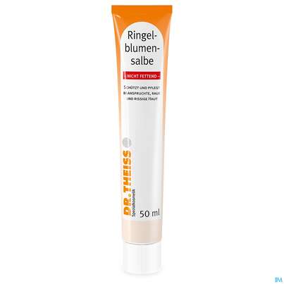 Sie sehen eine Packung Ringelblumen Salbe Dr.theiss Nicht Fettend 50ml, Produktbild: 05 Ringelblumen Salbe Dr.theiss Nicht Fettend 50ml, A-Nr.: 3109401 - 05