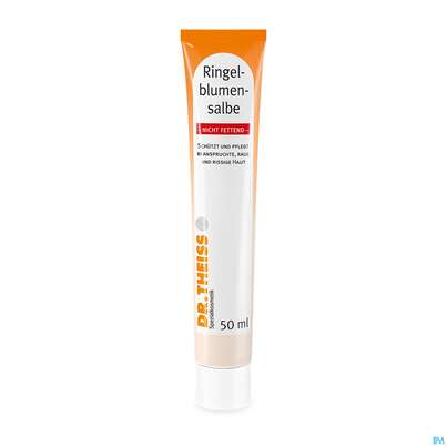 Sie sehen eine Packung Ringelblumen Salbe Dr.theiss Nicht Fettend 50ml, Produktbild: 06 Ringelblumen Salbe Dr.theiss Nicht Fettend 50ml, A-Nr.: 3109401 - 06