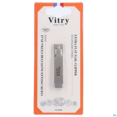 Sie sehen eine Packung Vitry Handnagelknipser Extra Flach 1pc, Produktbild: 03 Vitry Handnagelknipser Extra Flach 1pc, A-Nr.: 4633363 - 03